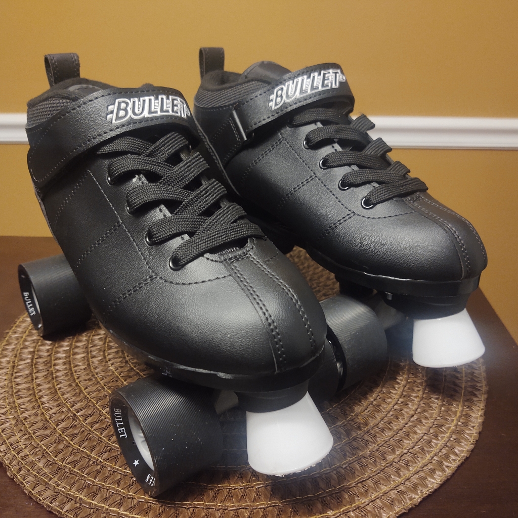 Chicago Skates Bullet Mens Speed Roller Skate -Black Size 9 Euc
